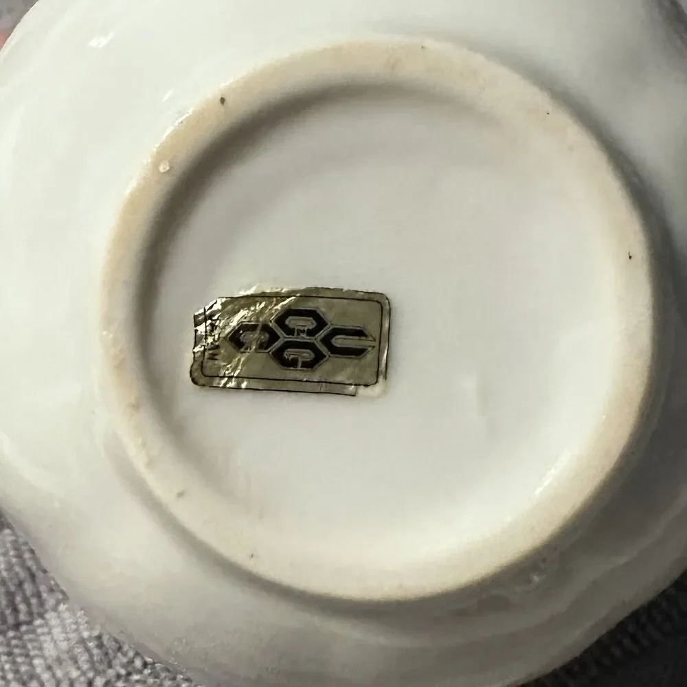VTG Japanese Made Small Pitcher | Creamer UCGC Floral Butterfly Gold Trim 3.5